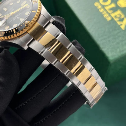 Submarine Date Two-Tone Steel 41mm (Black Dial) - Luxury Watch