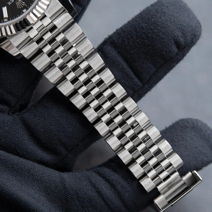 Skyscraper Stainless Steel Jubilee (Black Dial) - Luxury Watch