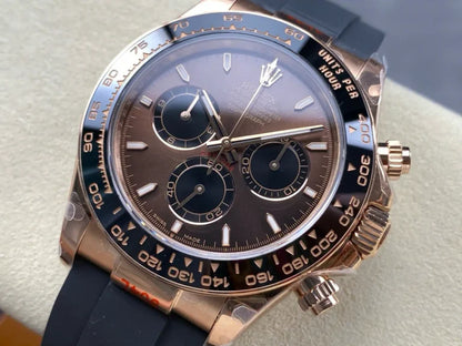 Daytova Everose Rubber Strap (Chocolate Dial) - Luxury Watch