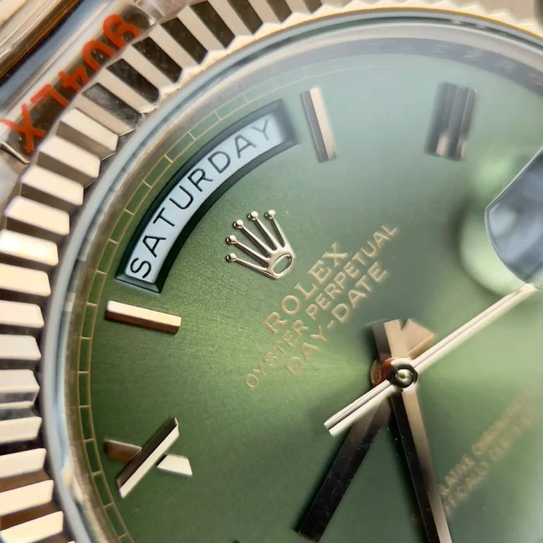 Everose Gold President Day-Date 40 Green - Luxury Watch