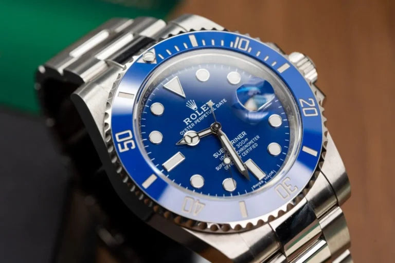 Stainless Steel Submarine Ceramic Factory (Blue Dial) - Luxury Watch
