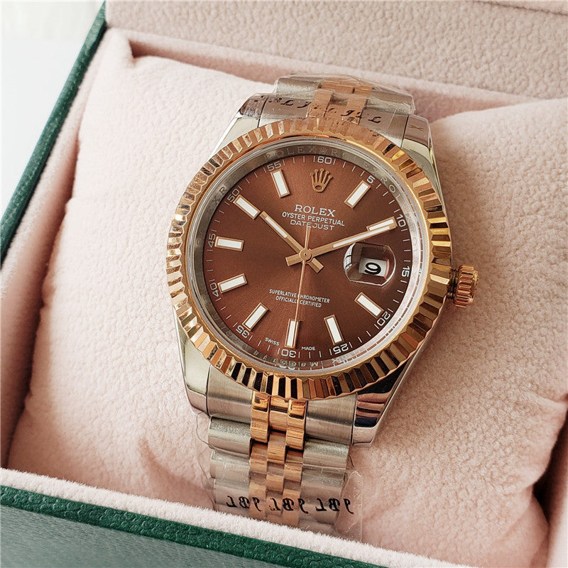 41mm Everose Gold and Steel (Chocolate Dial) - Luxury Watch