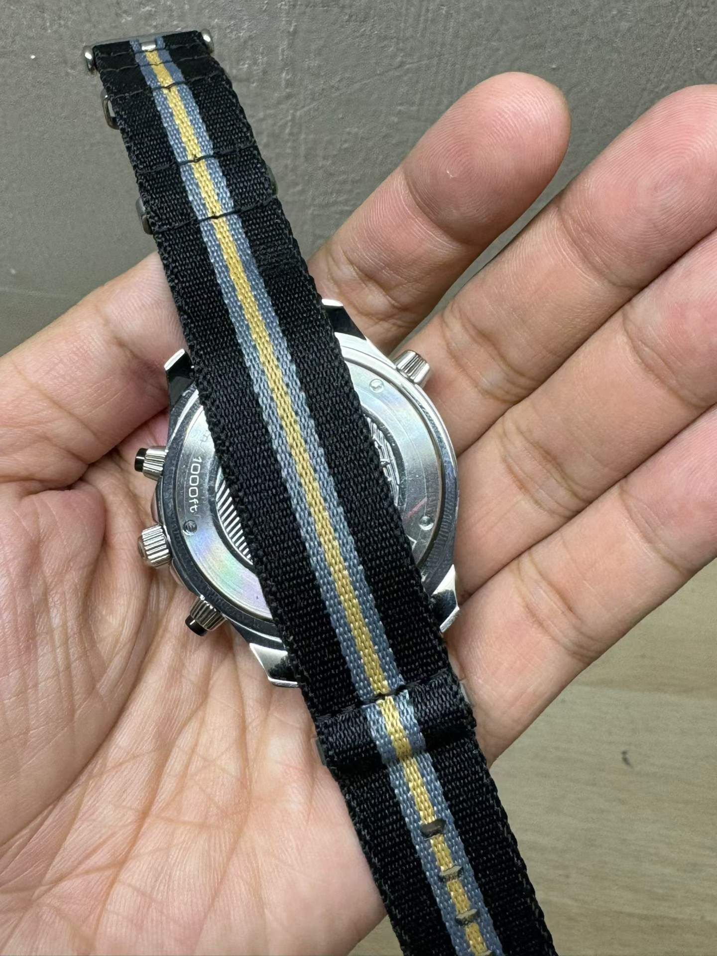 Diver Watch Black Dial Orange Black Strap- Luxury Watch