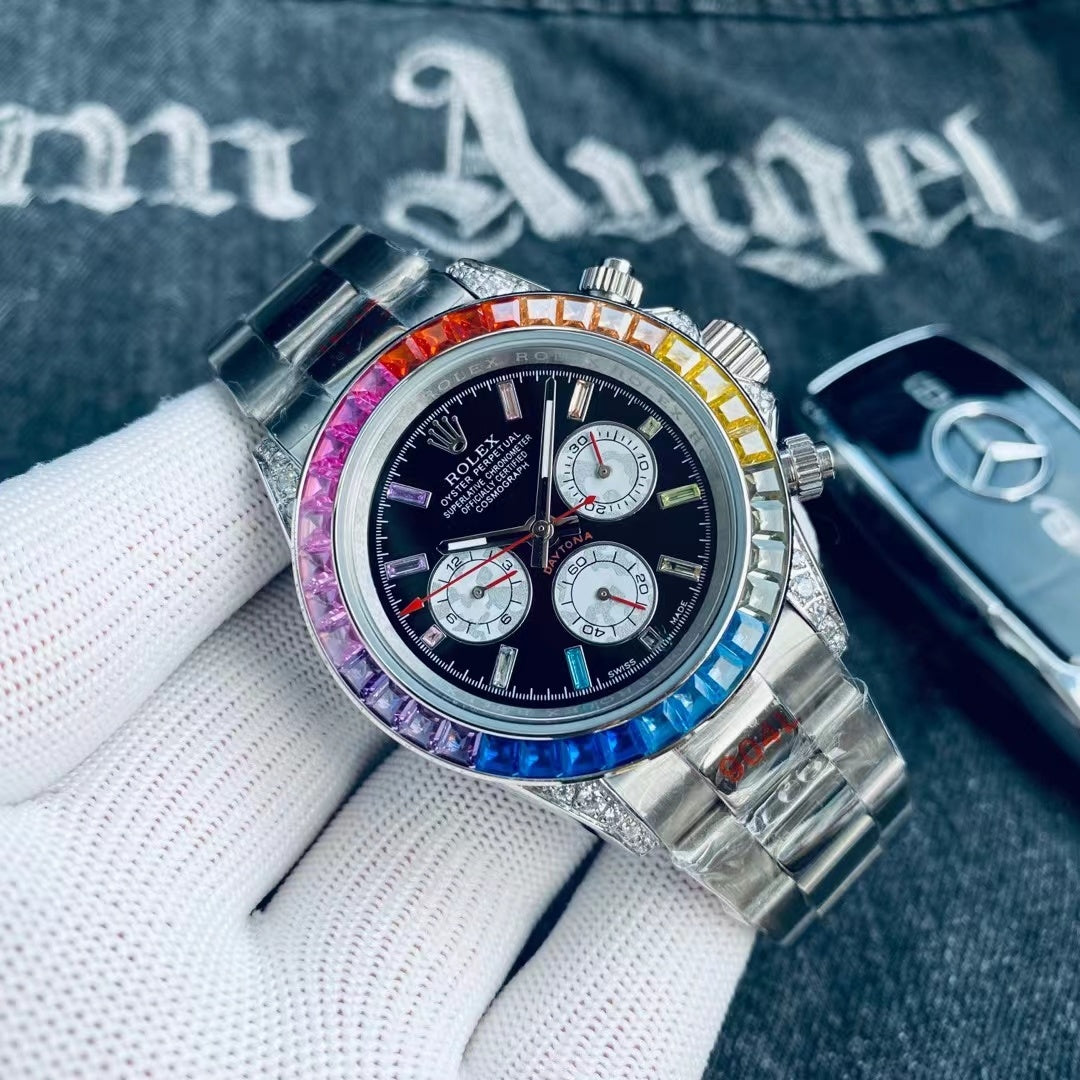 Cosmograph Stainless Steel (Rainbow) - Luxury Watch