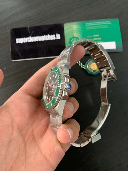 Submarine Stainless Steel Green Ceramic (Starbucks) - Luxury Watch