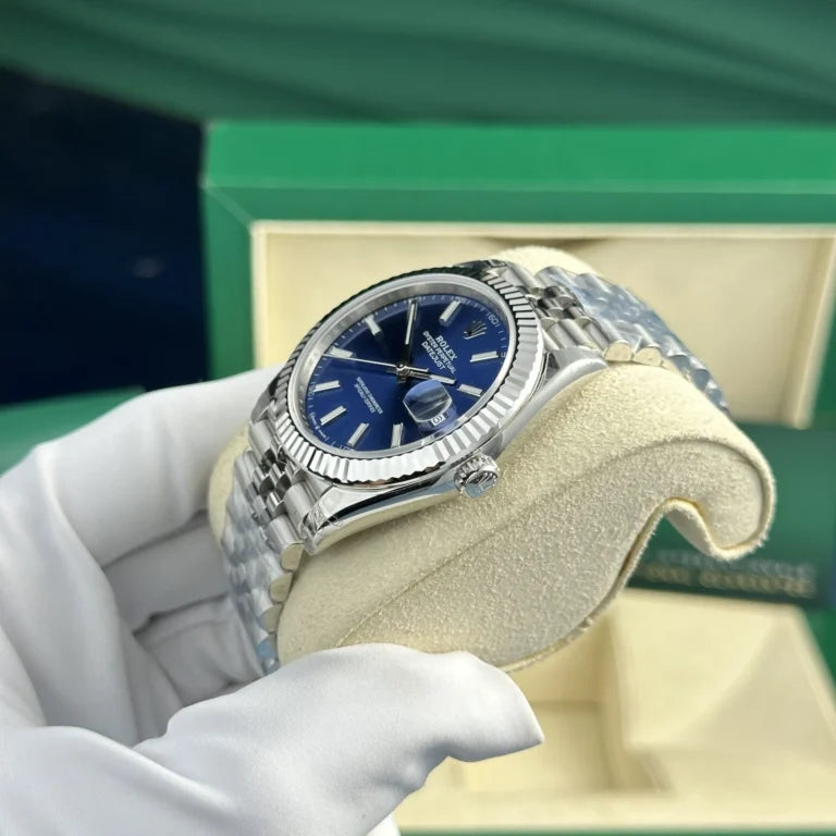 D-Just 36mm Stainless Steel Blue - Luxury Watch