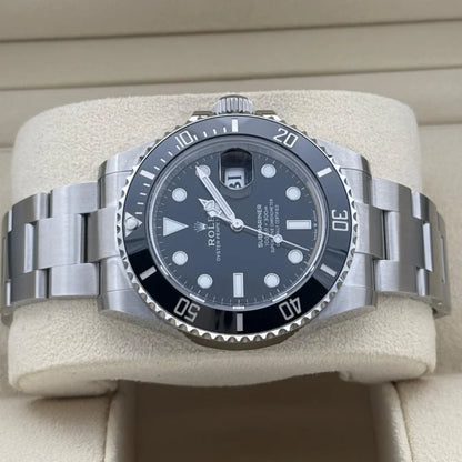 Submarine Stainless Steel 41mm Date (Black Dial) - Luxury Watch