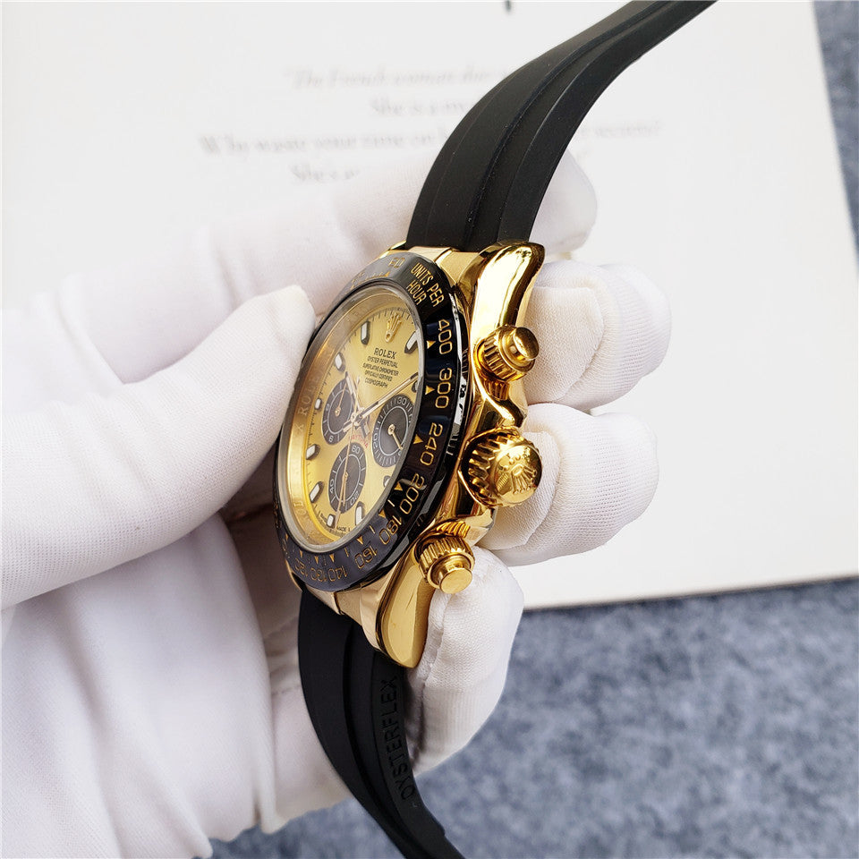 Yellow Gold rubber (Champagne Dial) - Luxury Watch
