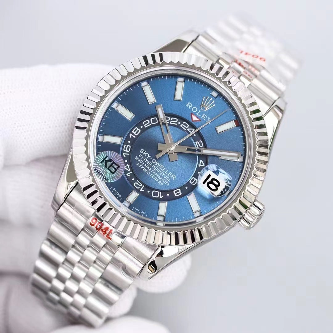 Stainless Steel Jubilee (Blue Dial) - Luxury Watch