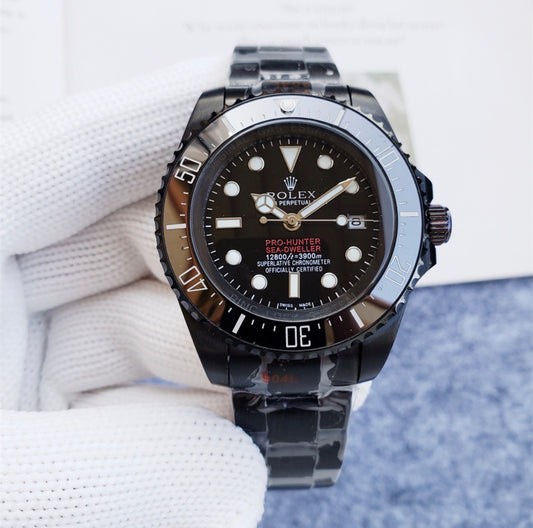 42mm Diver blacked Diver Watch Black Dial- Luxury Watch