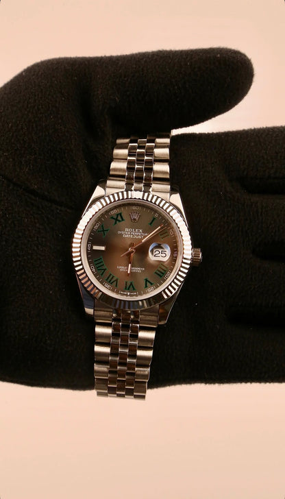 D-Just 41mm Stainless Steel Jubilee (Wimbledon) - Luxury Watch