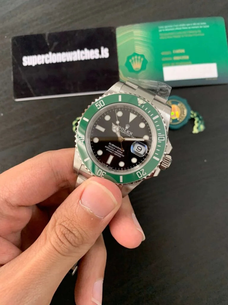 Submarine Stainless Steel Green Ceramic (Starbucks) - Luxury Watch