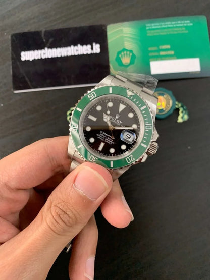 Submarine Stainless Steel Green Ceramic (Starbucks) - Luxury Watch