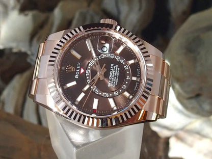 Skyscraper Rose Gold Oyster (Chocolate Dial) - Luxury Watch
