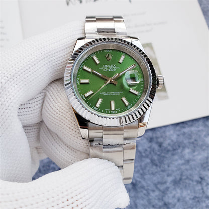 41mm Stainless Steel Green Dial Oyster - Luxury Watch