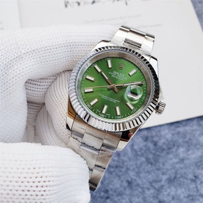 41mm Stainless Steel Green Dial Oyster - Luxury Watch
