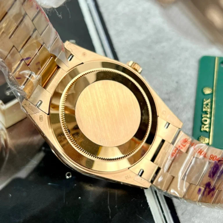 Everose Gold President Day-Date 40 Green - Luxury Watch