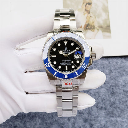 Sports Watch Steel 41mm Date (Blue and Black) - Luxury Watch