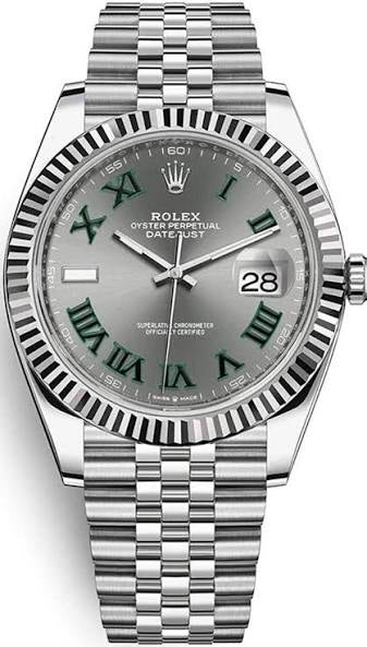 D-Just 41mm Stainless Steel Jubilee (Wimbledon) - Luxury Watch