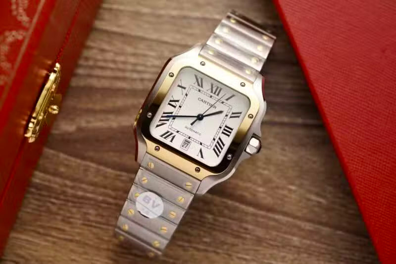 Large Two-Tone Stainless Steel & Gold (White Dial) – Luxury Watch