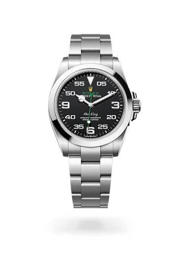 D-Just OP “Air King” 41mm Stainless Steel Oyster Steel black Dial- Luxury Watch