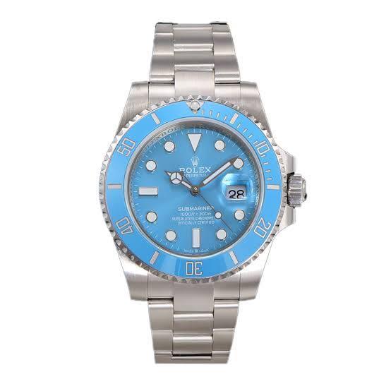 Stainless Steel Submarine (baby Blue Dial) - Luxury Watch