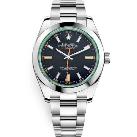 D-Just 41mm Stainless Steel Oyster Steel black Dial- Luxury Watch