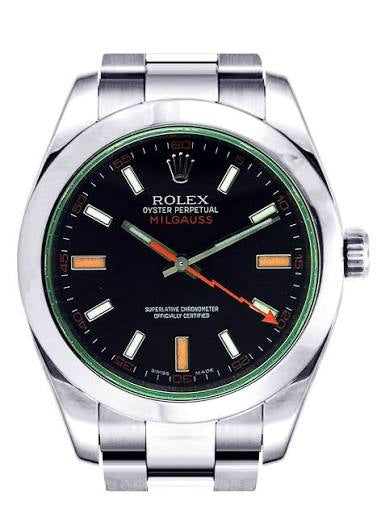 D-Just 41mm Stainless Steel Oyster Steel black Dial- Luxury Watch