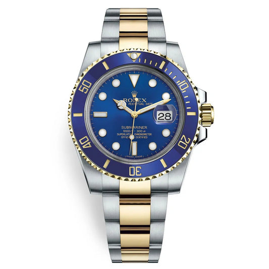 Sports Watch 41mm Stainless Steel Two-Tone (Blue Dial) - Luxury Watch