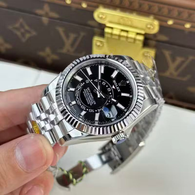 Stainless Steel Jubilee (Black Dial) - Luxury Watch