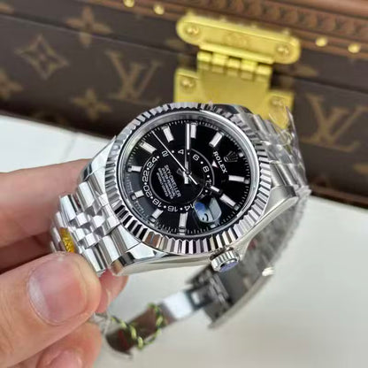 Stainless Steel Jubilee (Black Dial) - Luxury Watch