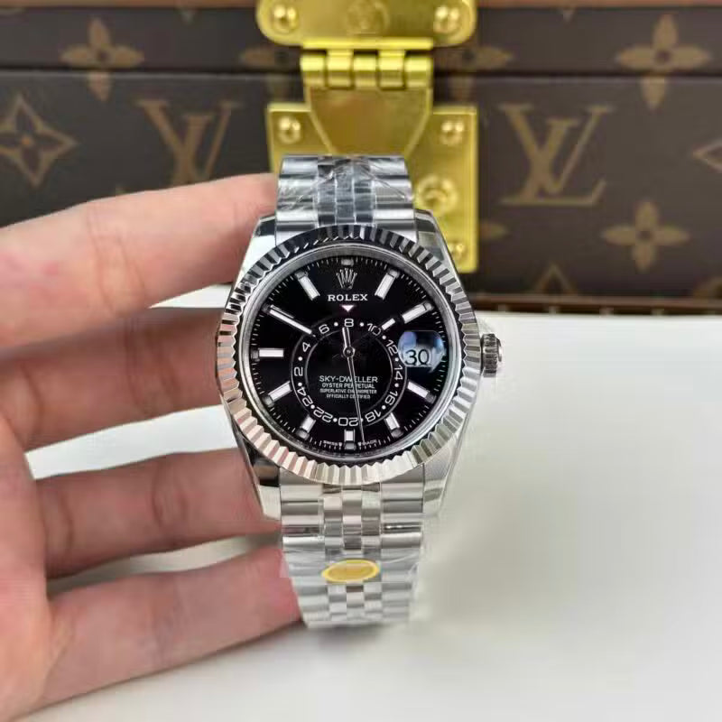 Stainless Steel Jubilee (Black Dial) - Luxury Watch
