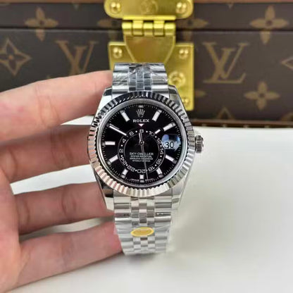 Stainless Steel Jubilee (Black Dial) - Luxury Watch