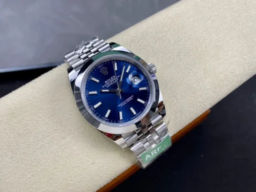 41mm Stainless Steel Jubilee Steel Blue Dial- Luxury Watch