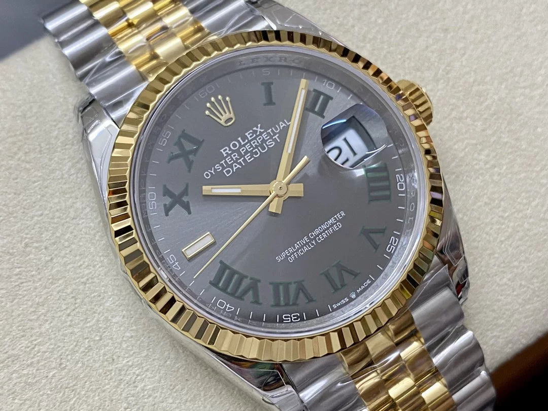41mm Yellow Gold and Steel Stainless Steel (Roman Numeral Dial) - Luxury Watch