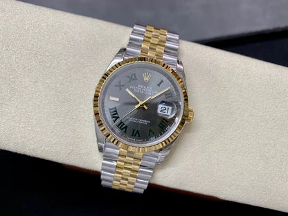 41mm Yellow Gold and Steel Stainless Steel (Roman Numeral Dial) - Luxury Watch