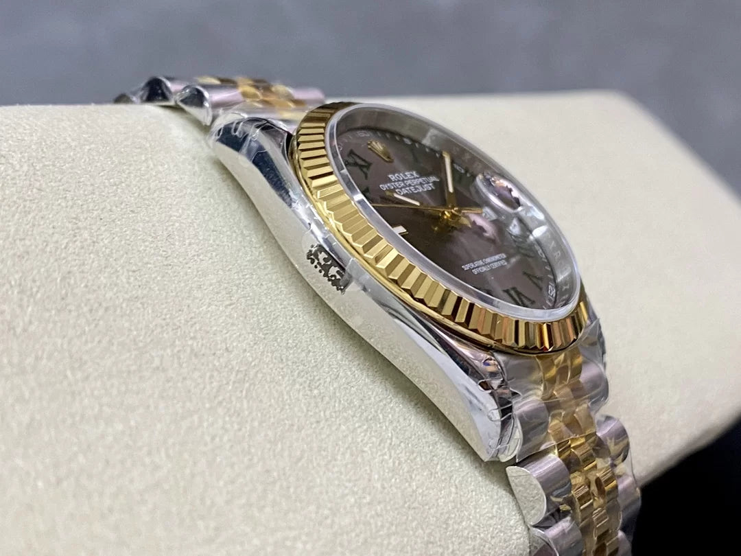 41mm Yellow Gold and Steel Stainless Steel (Roman Numeral Dial) - Luxury Watch