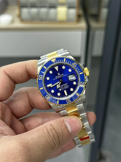 Sports Watch 41mm Stainless Steel Two-Tone (Blue Dial) - Luxury Watch