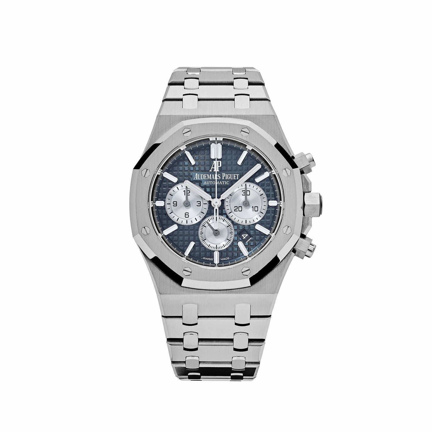 Stainless Steel 41mm Chronograph (Blue dial) - Luxury Watch