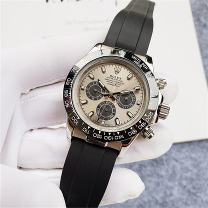 Silver rubber (silver Dial) - Luxury Watch