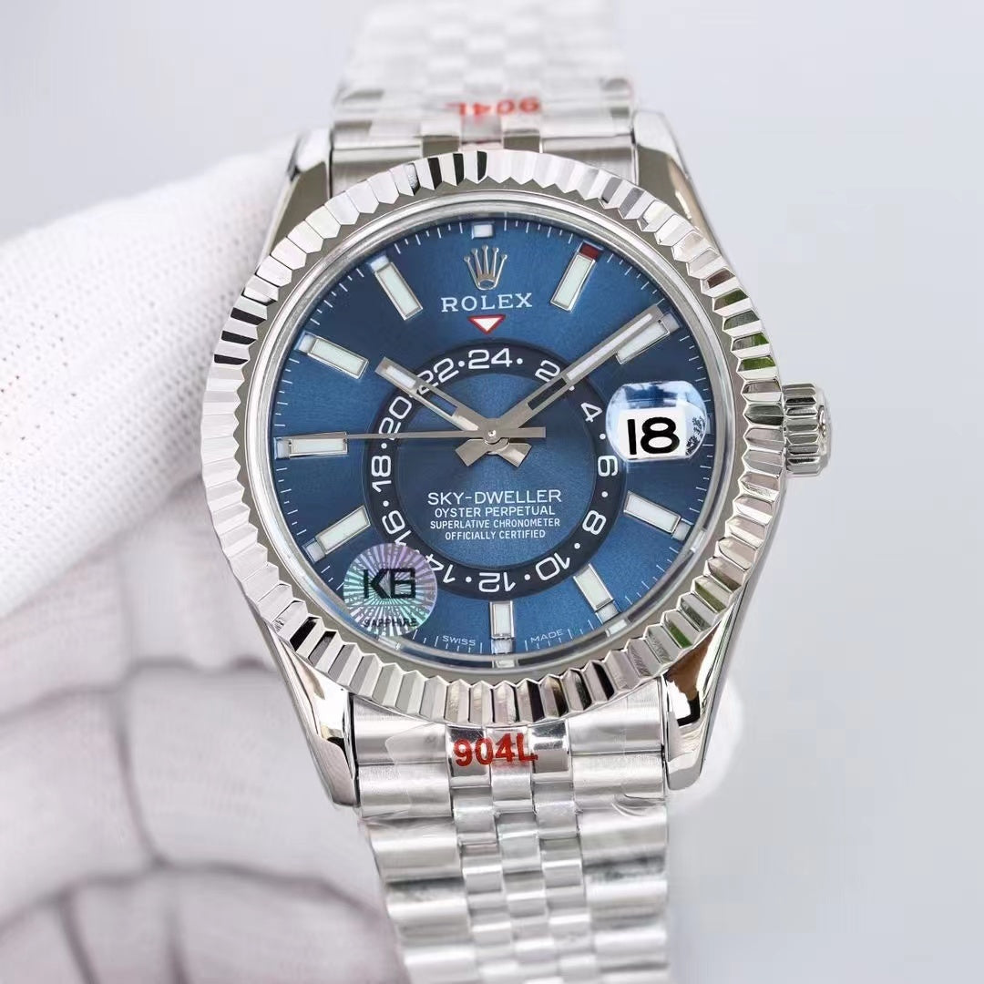 Stainless Steel Jubilee (Blue Dial) - Luxury Watch