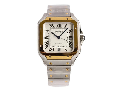Large Two-Tone Stainless Steel & Gold (White Dial) – Luxury Watch
