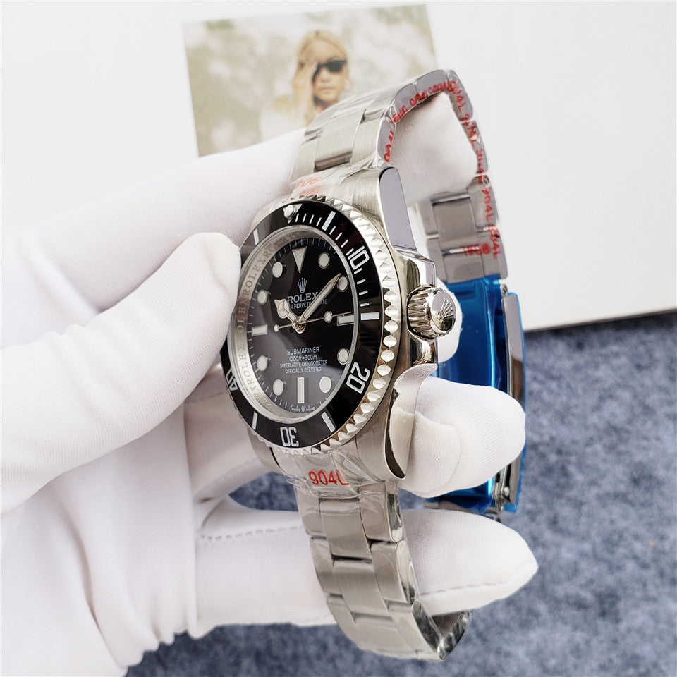 Sports Watch Black Dial no cyclops (Black Dial) - Luxury Watch
