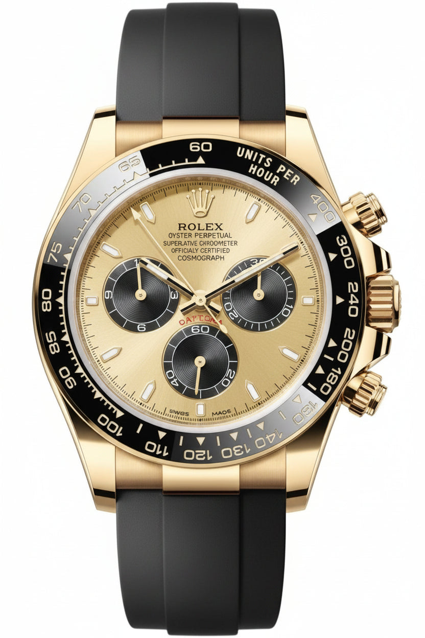 Daytova Yellow Gold Oysterflex (Champagne Dial) - Luxury Watch