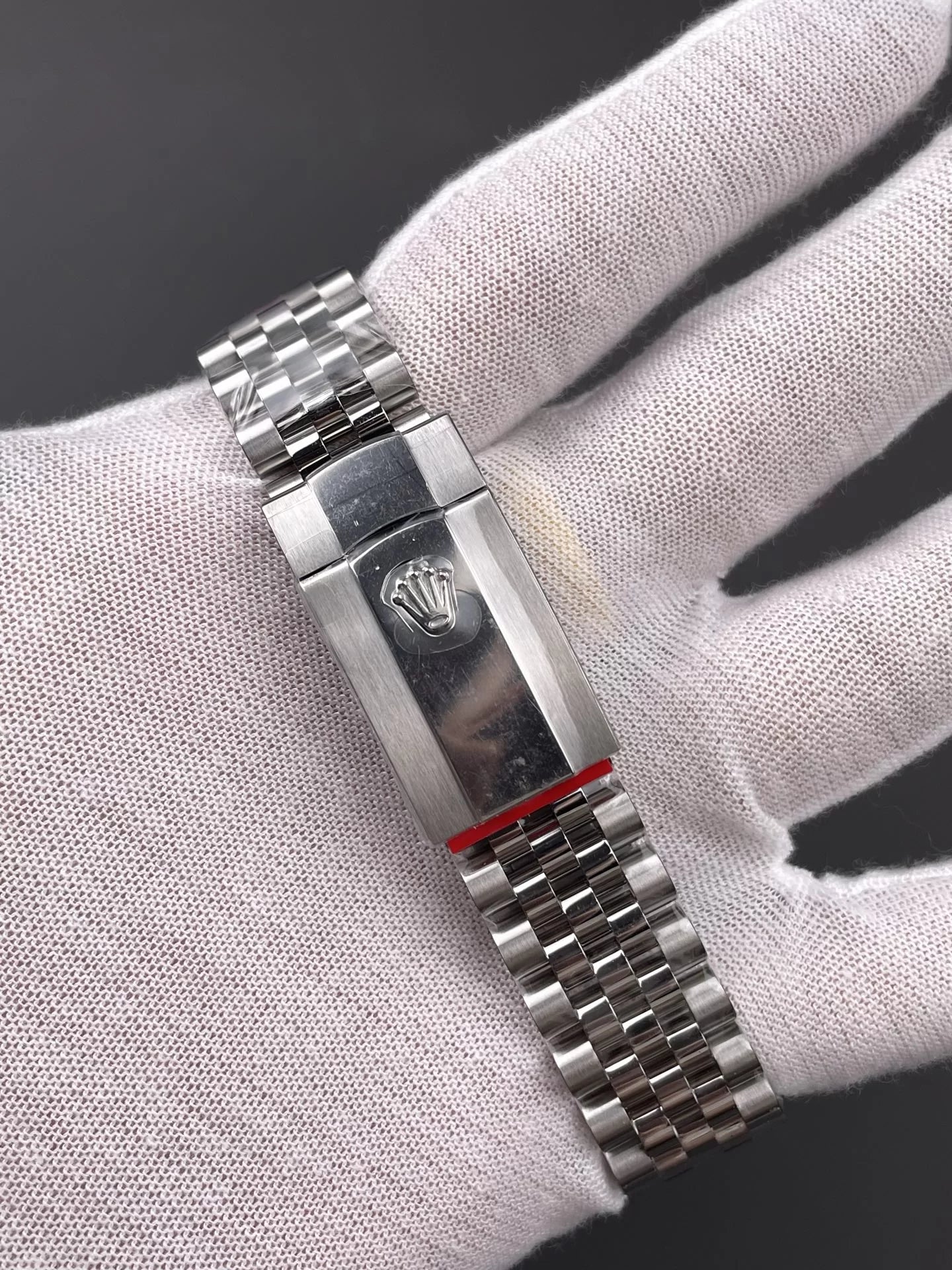 41mm Stainless Jubilee Steel Black Stick Dial - Luxury Watch