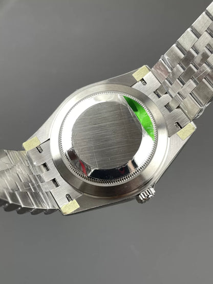 41mm Stainless Jubilee Steel Black Stick Dial - Luxury Watch