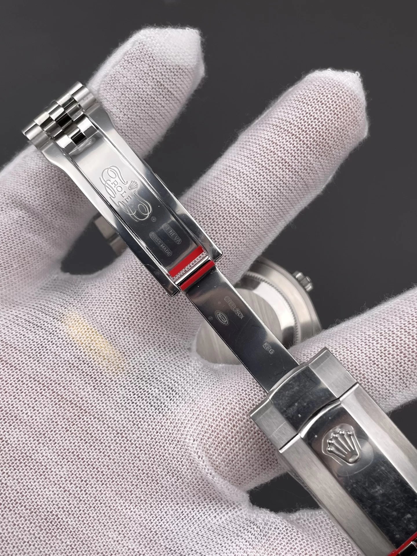 41mm Stainless Jubilee Steel Black Stick Dial - Luxury Watch