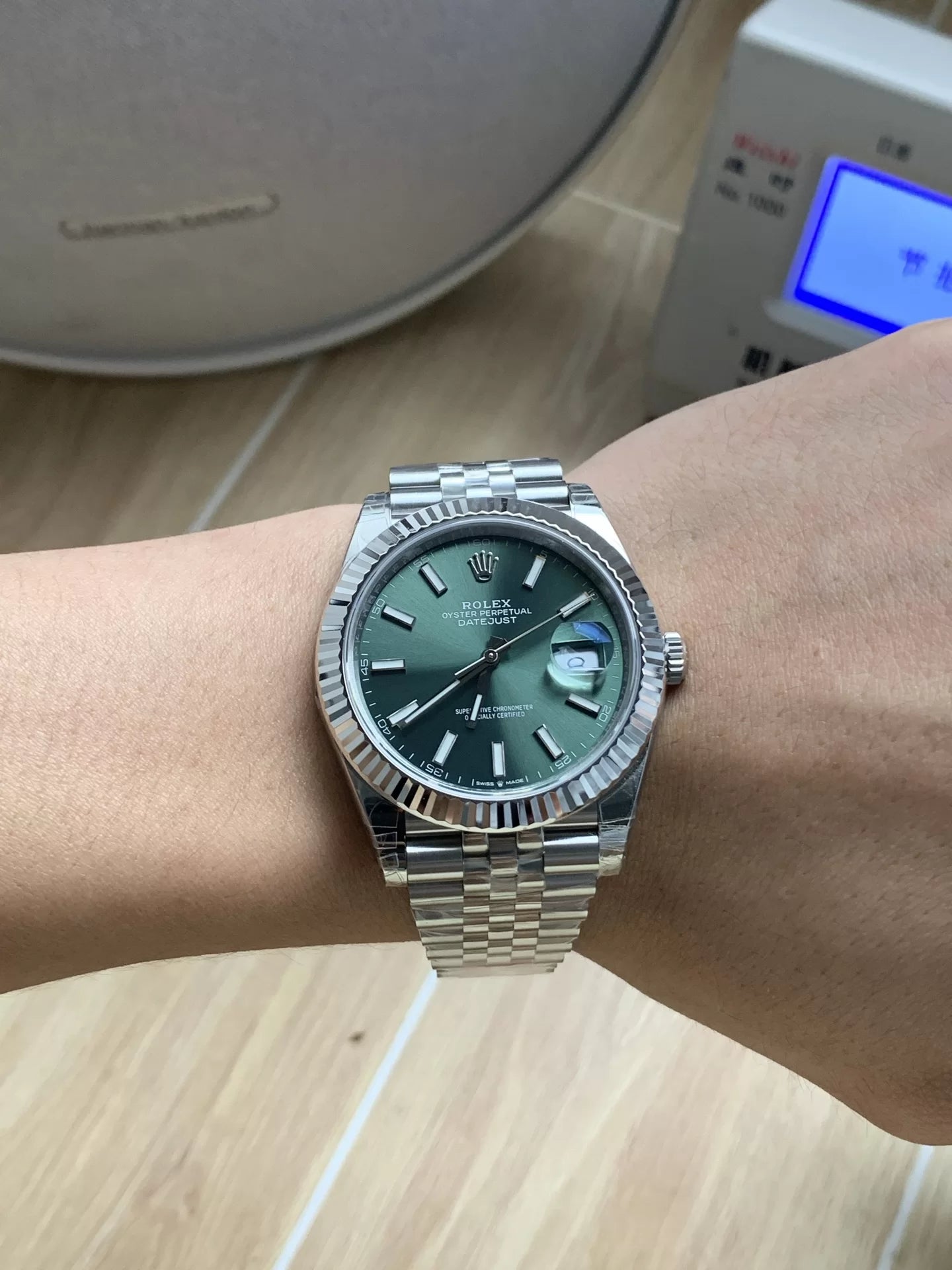 41mm Stainless Steel Jubilee Green - Luxury Watch