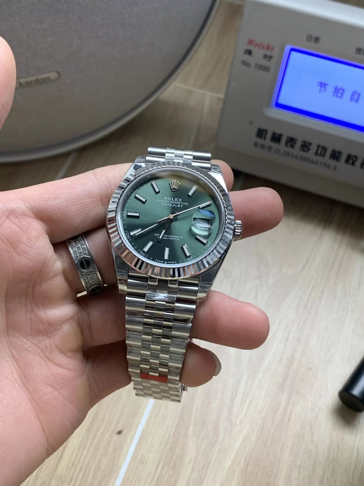 41mm Stainless Steel Jubilee Green - Luxury Watch
