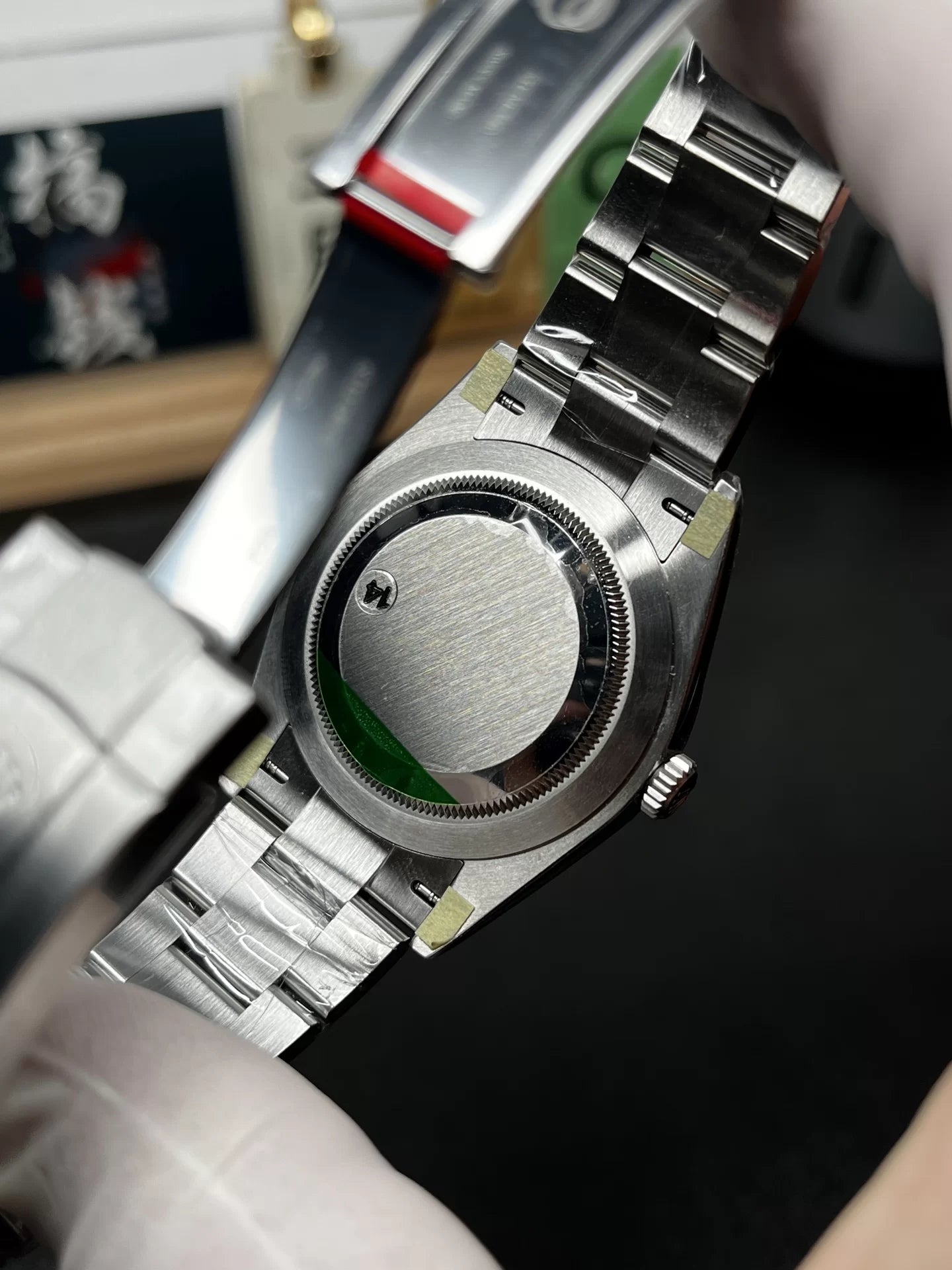 41mm Stainless Steel Oyster Steel Green Dial- Luxury Watch